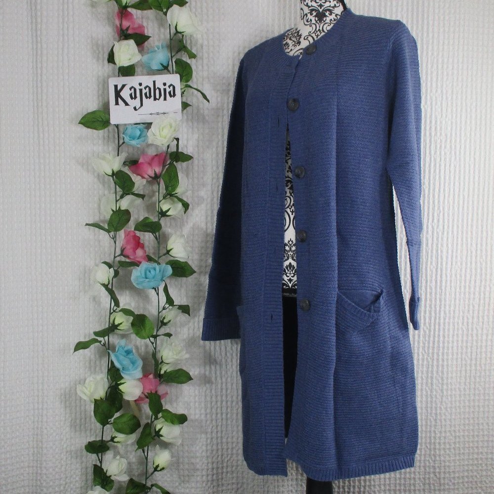 J. JILL Blue Long Cardigan Size Medium